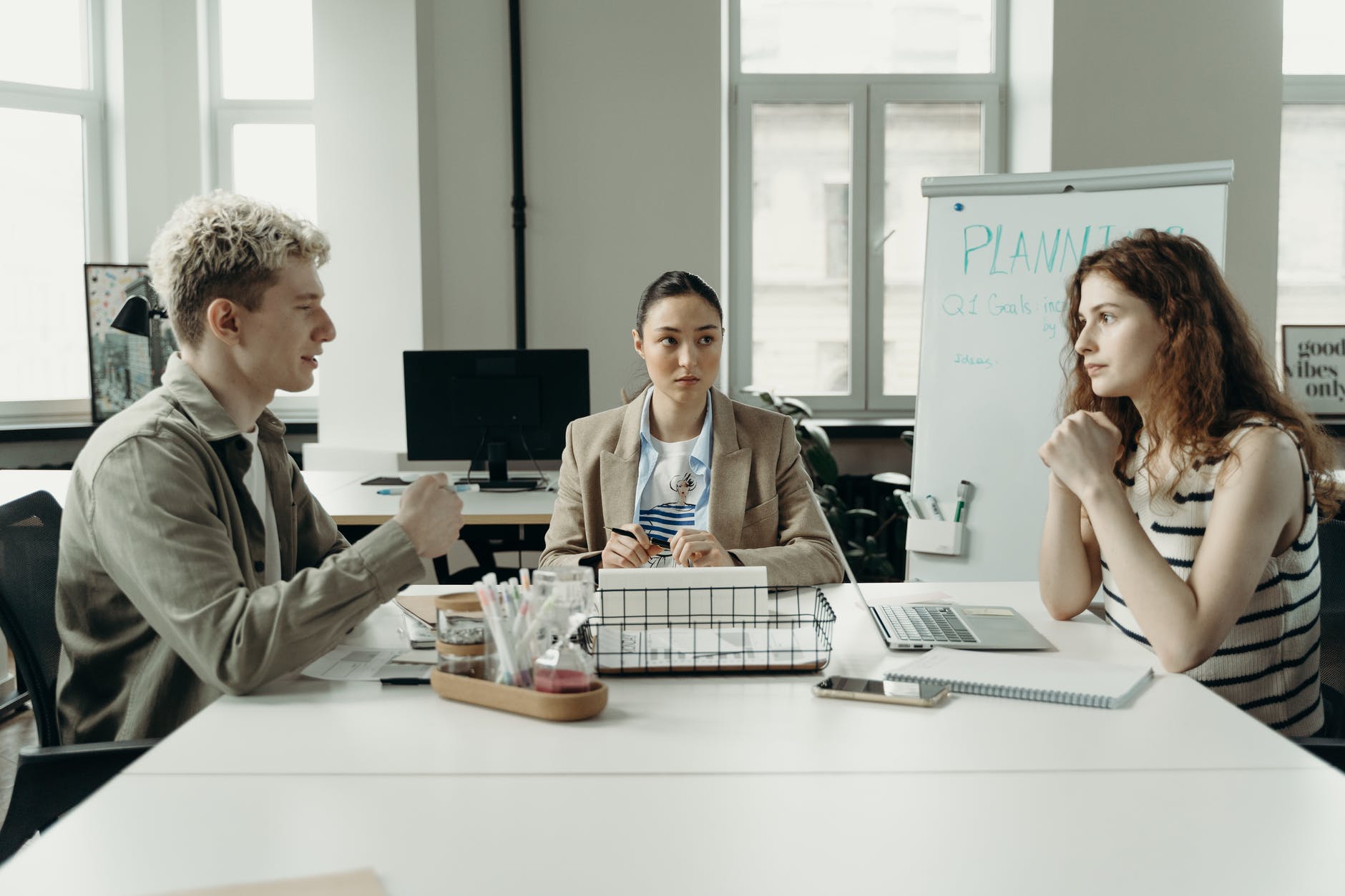 people in a meeting
